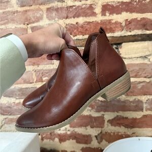 Brown Leather Ankle Boots